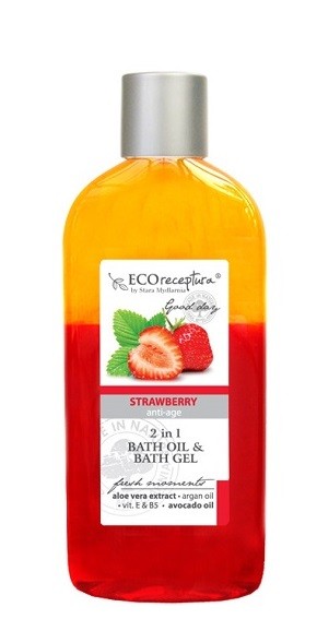 Eco receptura Strawberry - Dwufazowy olejek 500 ml.