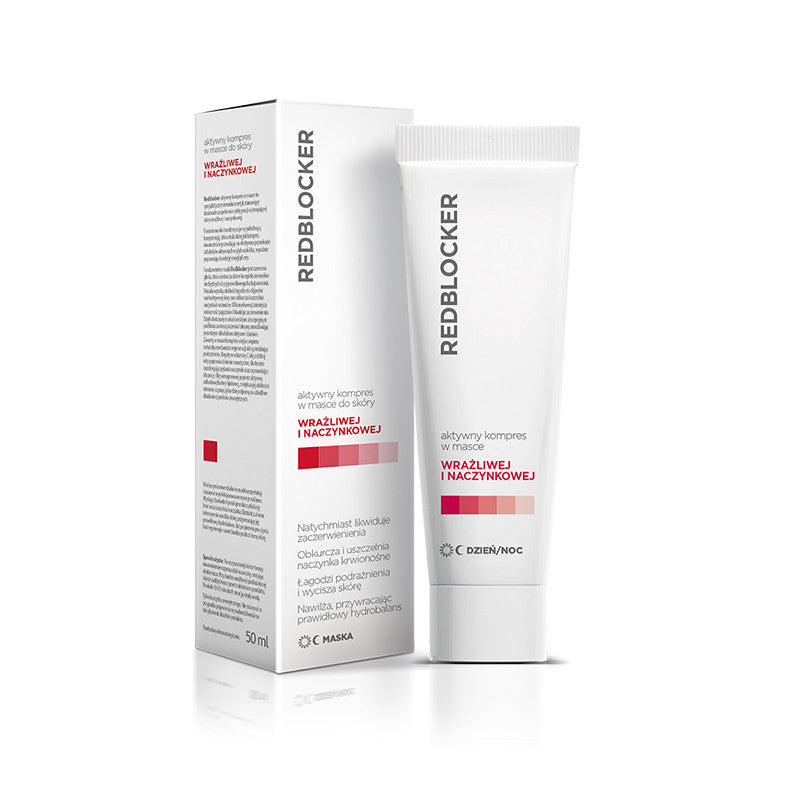 Aflofarm AdBlocker - aktywny kompres w masce do skóry wrażliwej i naczynkowej, poj. 50 ml