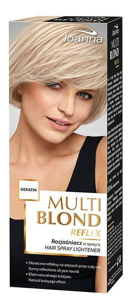 Joanna Multi Blond Reflex hair brightener spray, 150 ml capacity