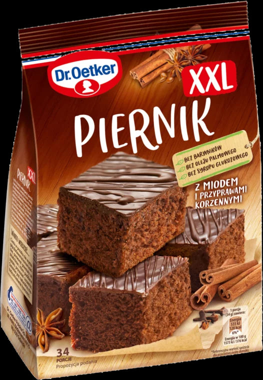 Dr. Oetker - piernik XXL z miodek i przyprawami korzennymi, masa netto: 654 g