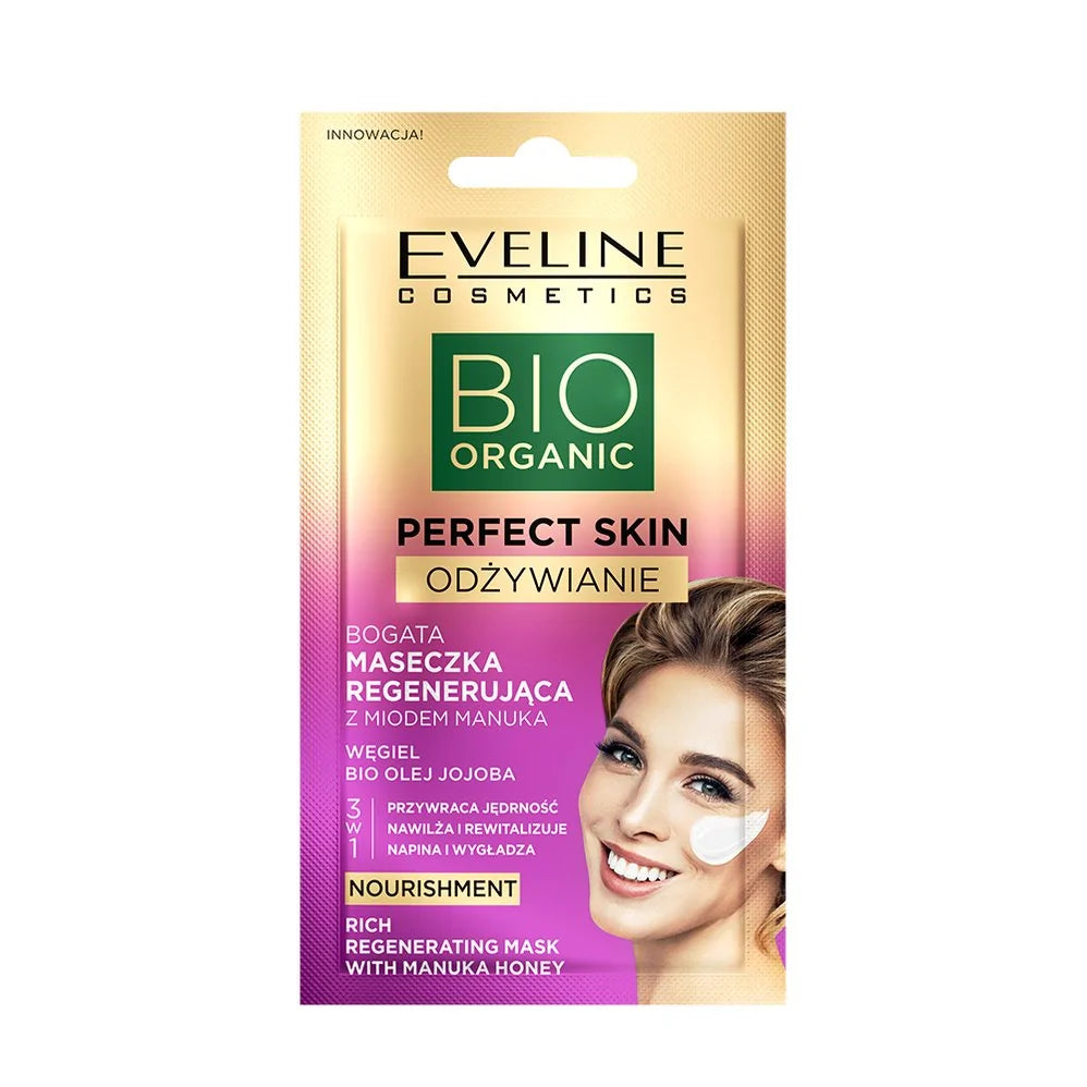 Eveline Perfect Skin Nourishing - rich regenerating mask with honey, capacity 8 ml
