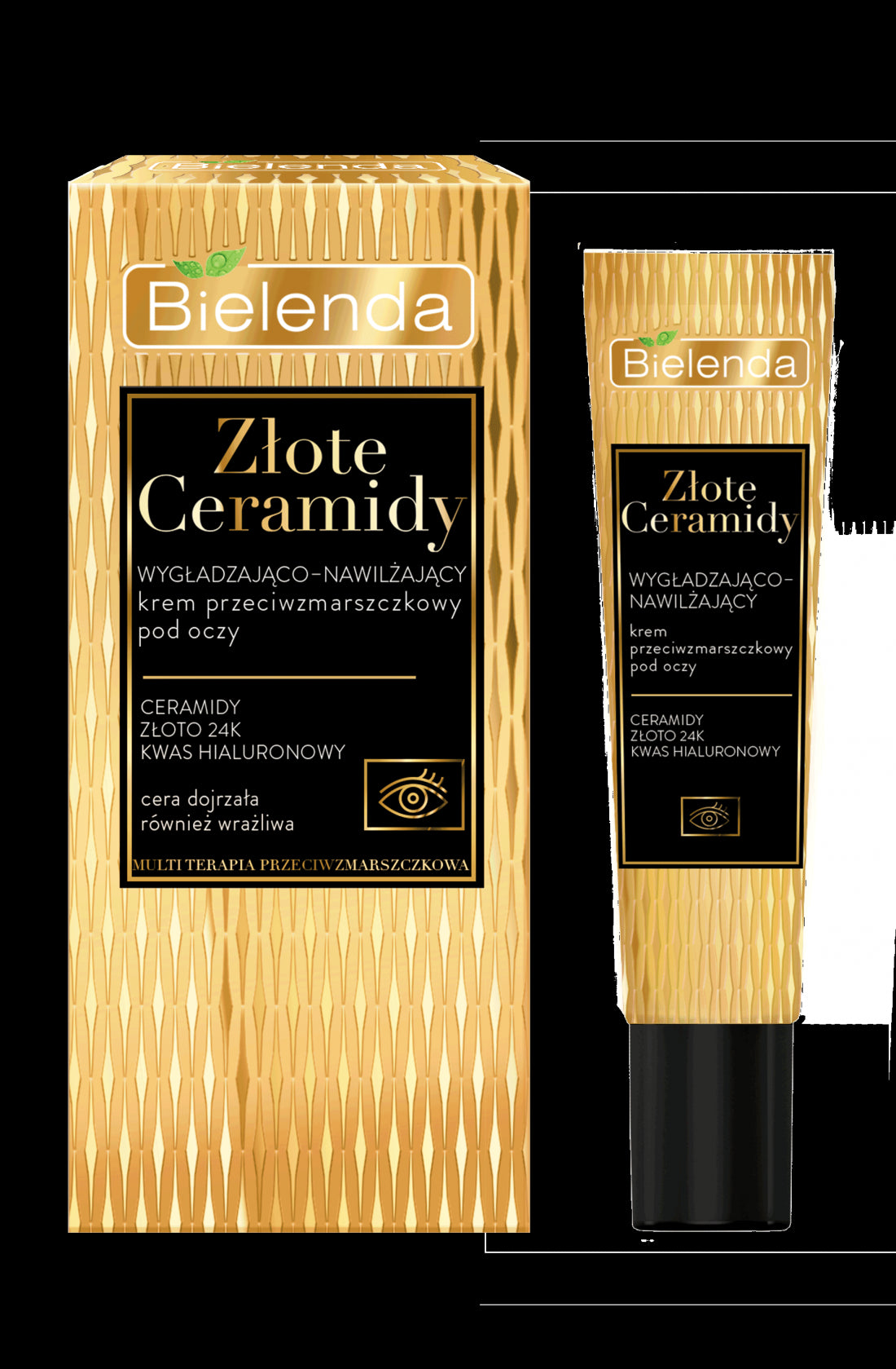Bielenda GOLDEN CERAMIDS - smoothing and moisturizing anti-wrinkle eye cream, volume 15 ml