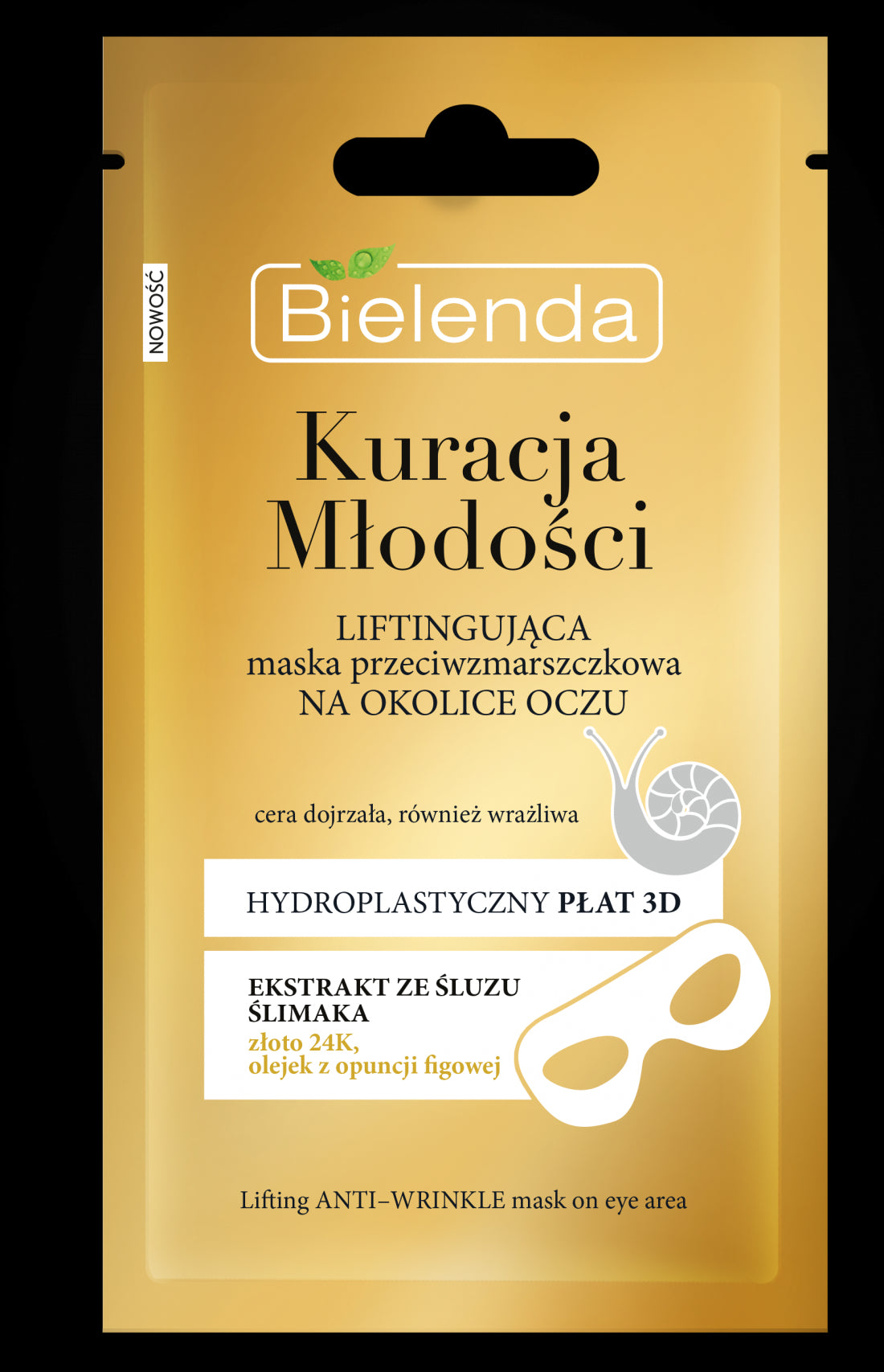 Bielenda YOUTH CURATION - lifting anti-wrinkle sheet mask for the eye area, contents: 1 pcs. (10g)