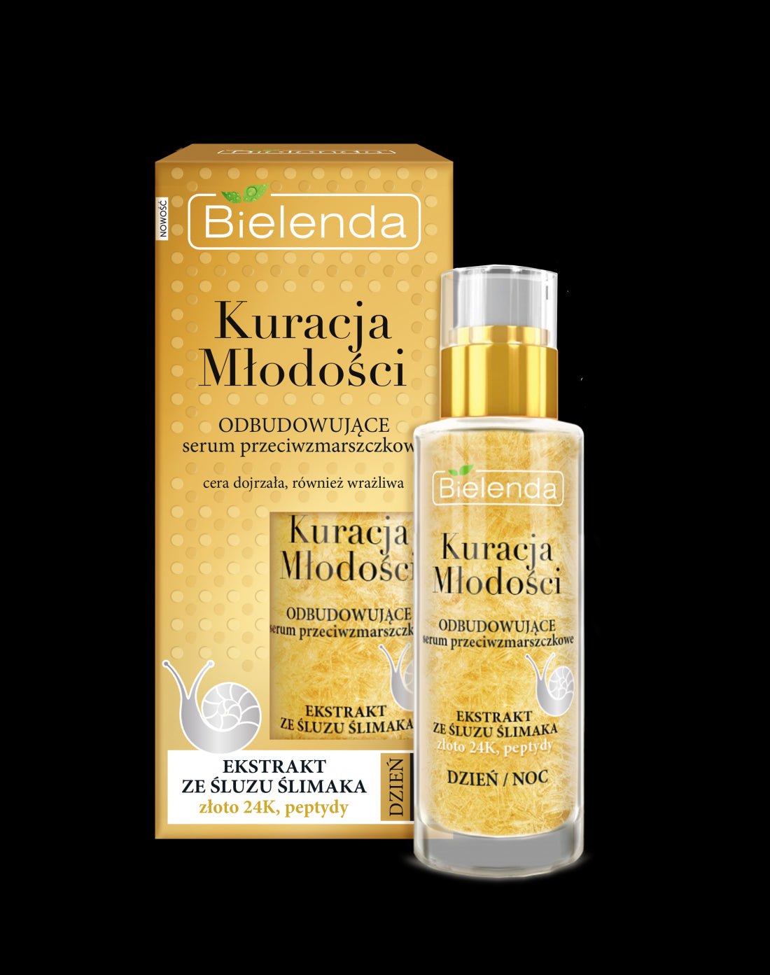 Bielenda CURATION OF YOUTH - rebuilding anti-wrinkle day/night serum, capacity 30 ml