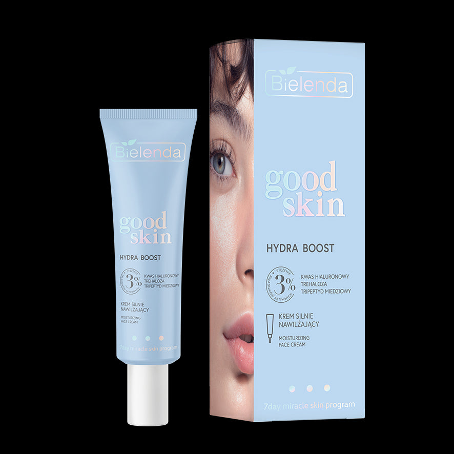 Bielenda GOOD SKIN - HYDRA BOOST - highly moisturizing cream - hyaluronic acid, trehalose, tripeptide, volume 50 ml