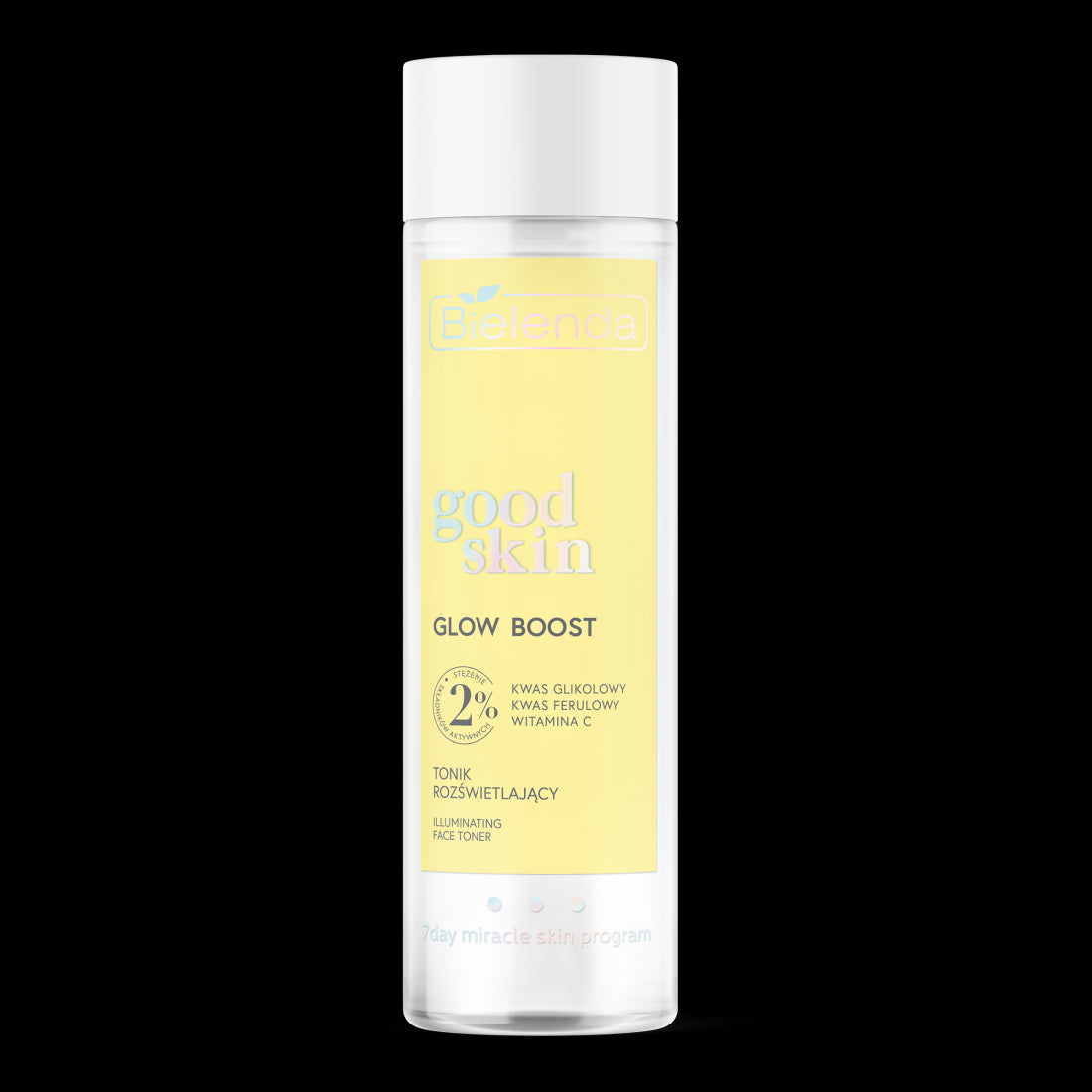 Bielenda GOOD SKIN - GLOW BOOST - brightening tonic - glycolic acid, vitamin C, ferulic acid, capacity 200 ml