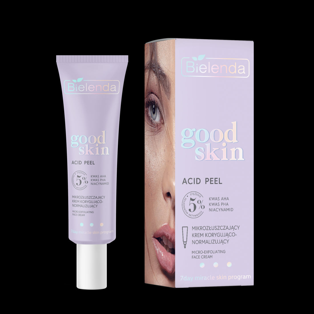 Bielenda GOOD SKIN - ACID PEEL - micro-exfoliating correcting and normalizing cream - AHA + PHA acids, niacinamide, capacity 50