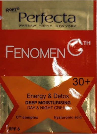 Perfecta FENOMEN C - Energia i detox GŁĘBOKIE NAWILŻENIE KREM NA DZIEŃ i NA NOC 30+ SPF 6 ***TESTER***