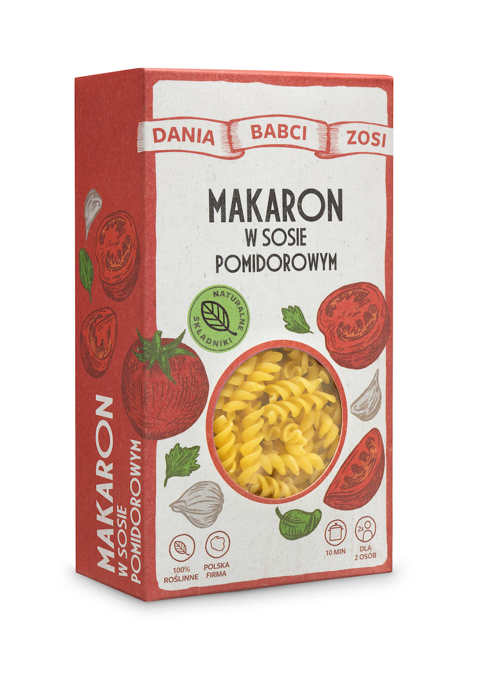 SYS - Dania Babci Zosi - makaron w sosie pomidorowym, masa netto: 180 g