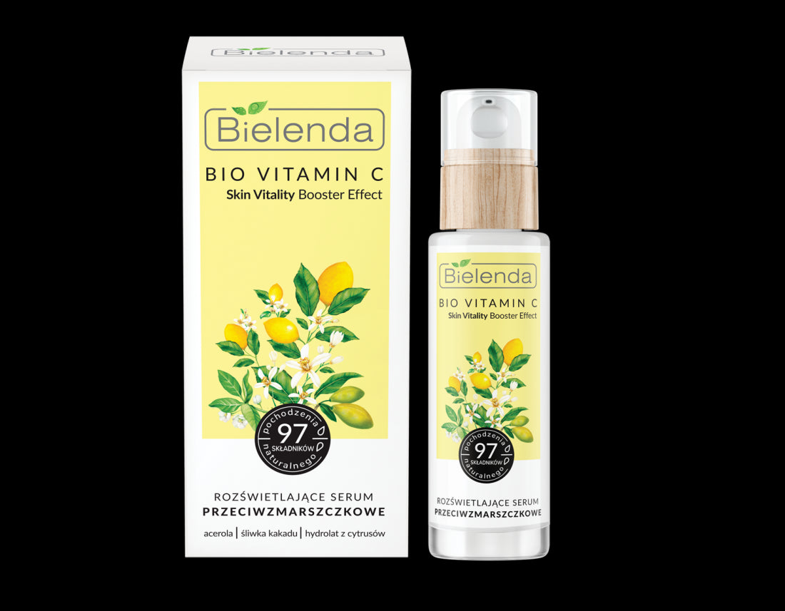 Bielenda Bio Vitamin C - brightening anti-wrinkle day/night serum, 30 ml capacity