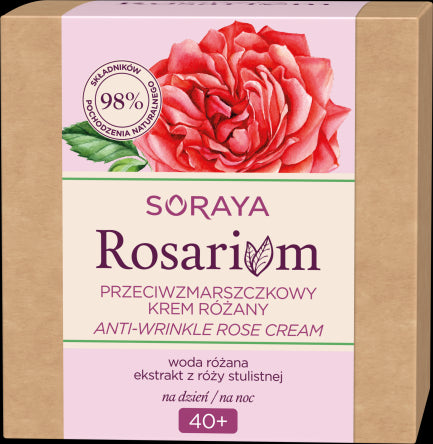 Soraya Rosarium - przeciwzmarszczkowy krem różany na dzień/na noc 40+, poj. 50 ml