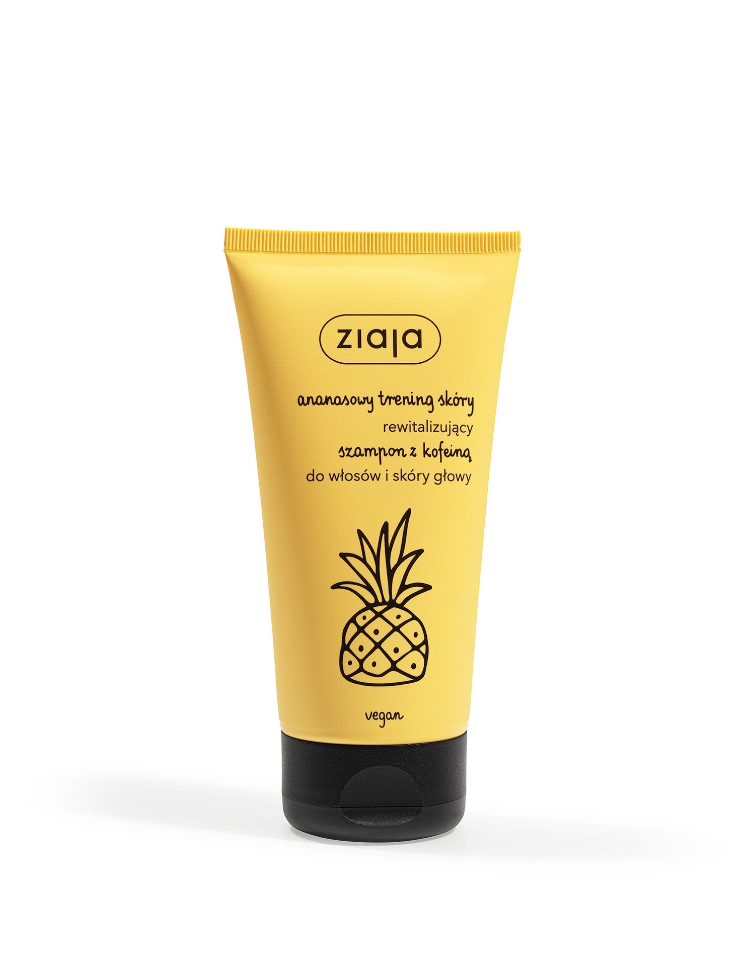 Ziaja Pineapple Skin Workout - revitalizing shampoo with caffeine, 160 ml capacity