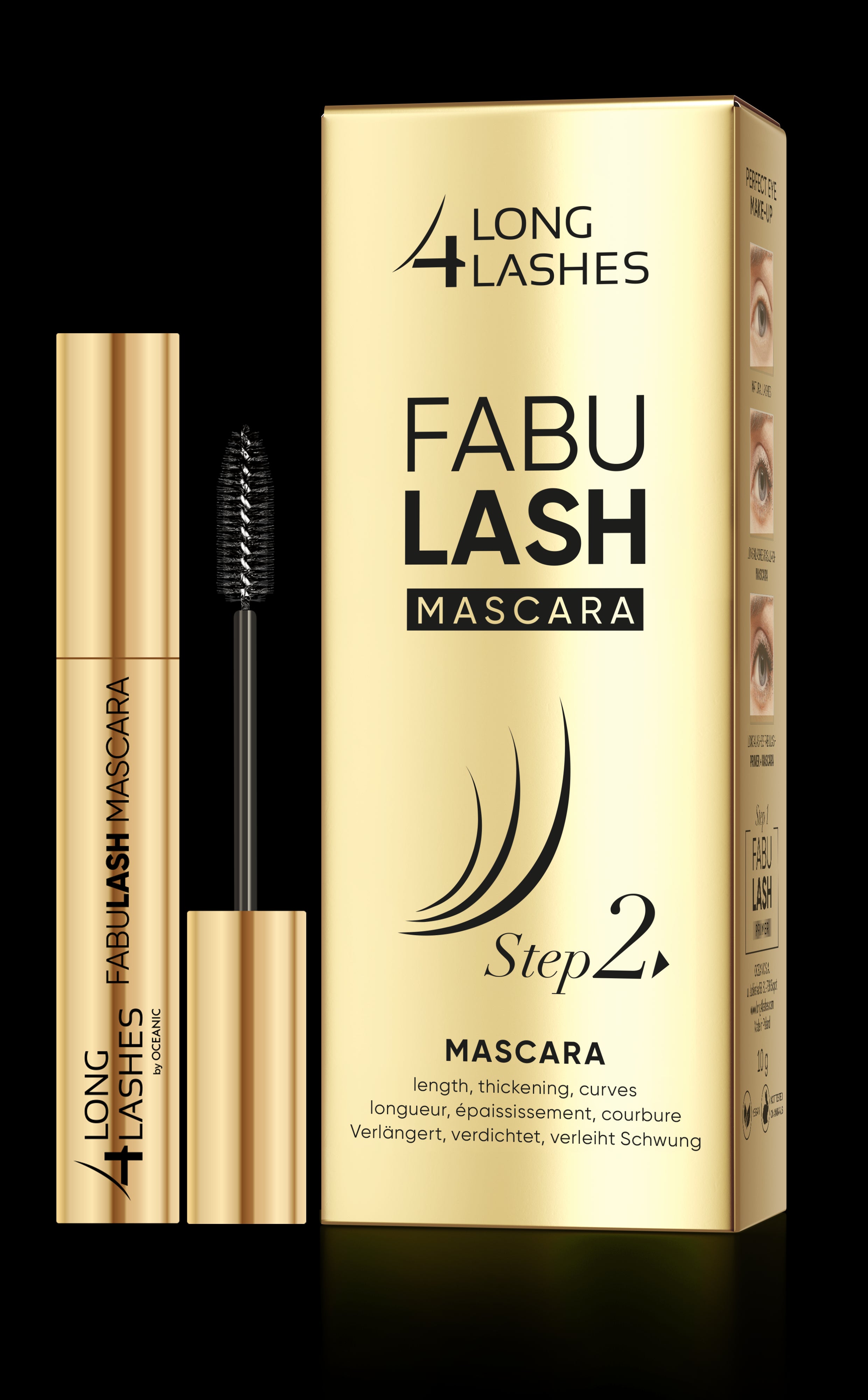 LONG4LASHES FABULASH MASCARA - mascara, STEP 2, net weight: 10 g
