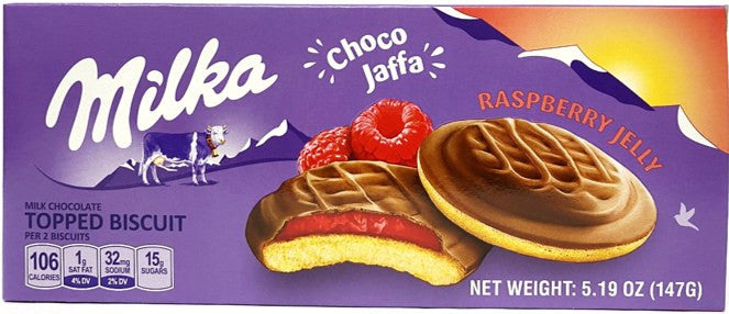 Milka Choco Jaffa Raspberry - sponge cakes with raspberry flavored jelly, net weight: 147 g
