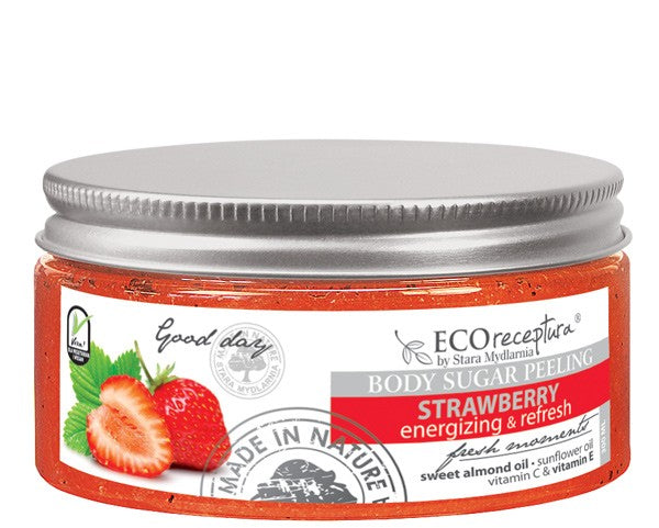 Eco recipe Strawberry - Body scrub 300 ml.