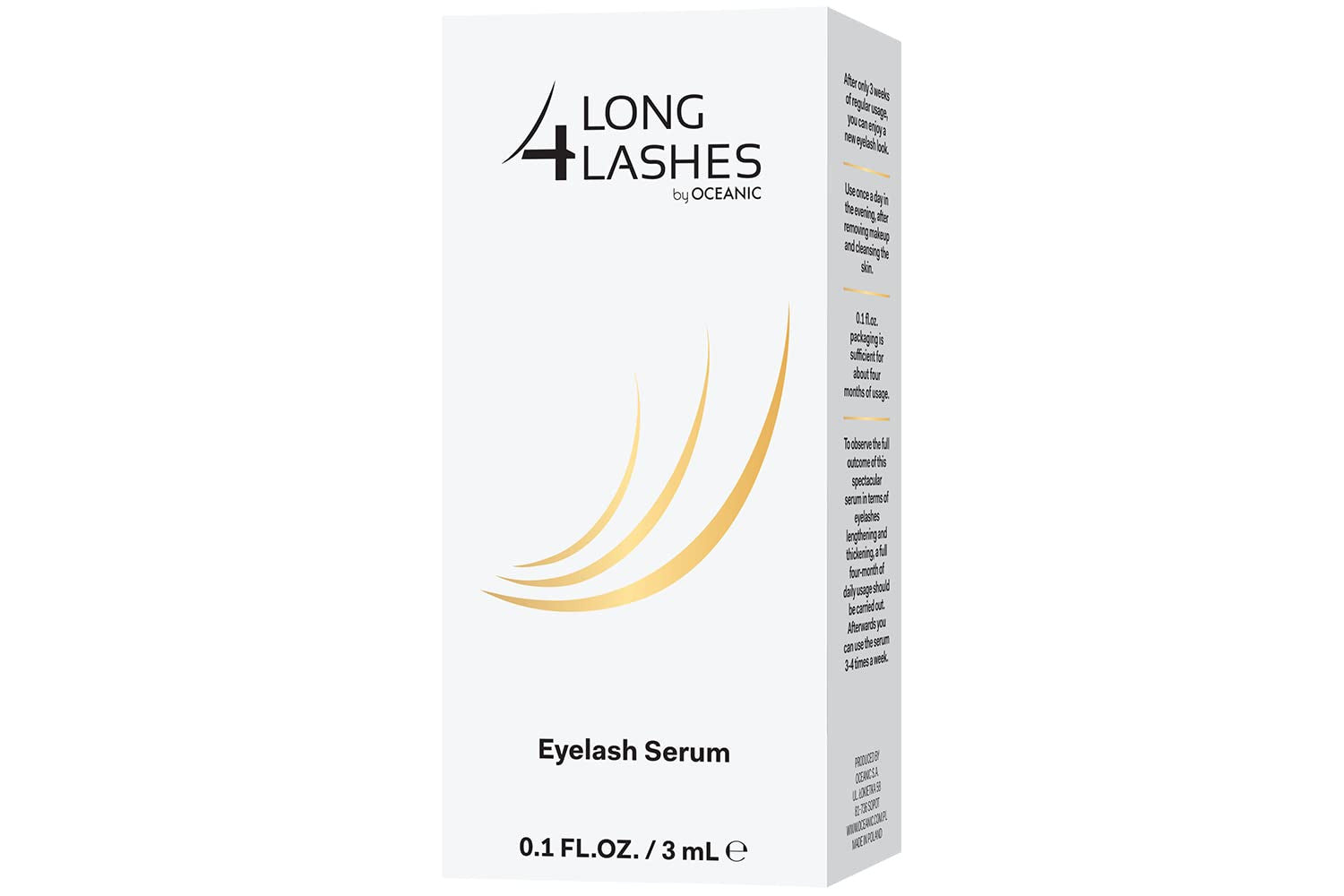 Long4Lashes - Eyelash Growth Accelerating Serum, 3 ml capacity.