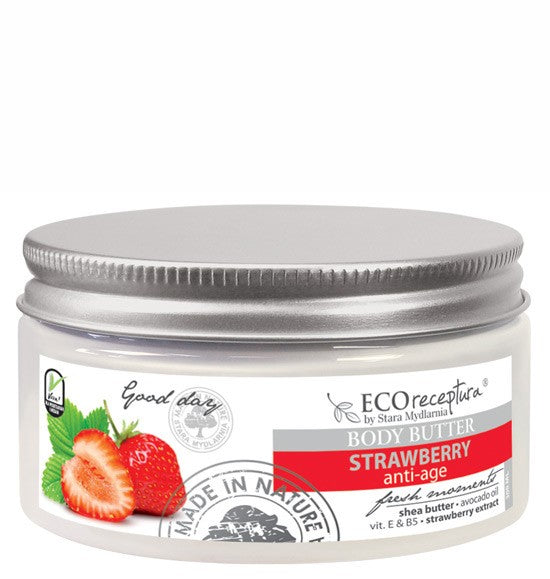 Eco recipe Strawberry - Body butter 300 ml.