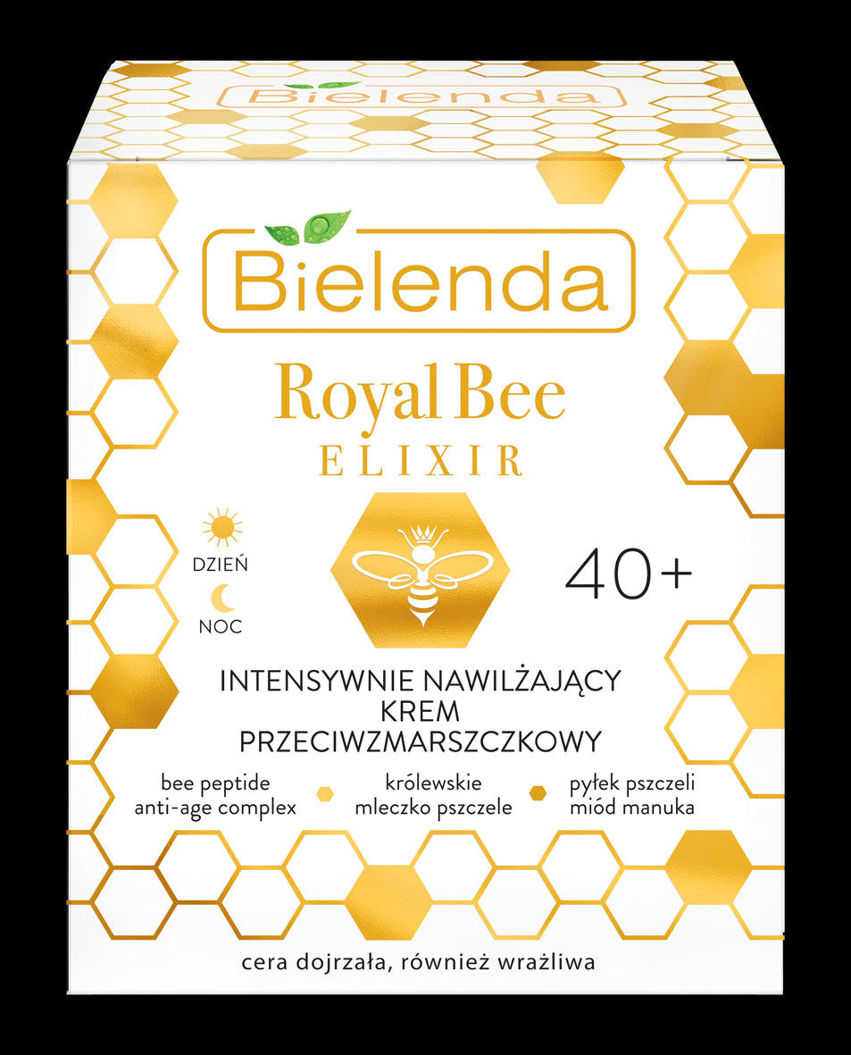 Bielenda ROYAL BEE ELIXIR - intensywnie nawilżający krem przeciwzmarszczkowy 40+ DZIEŃ/ NOC, poj. 50 ml