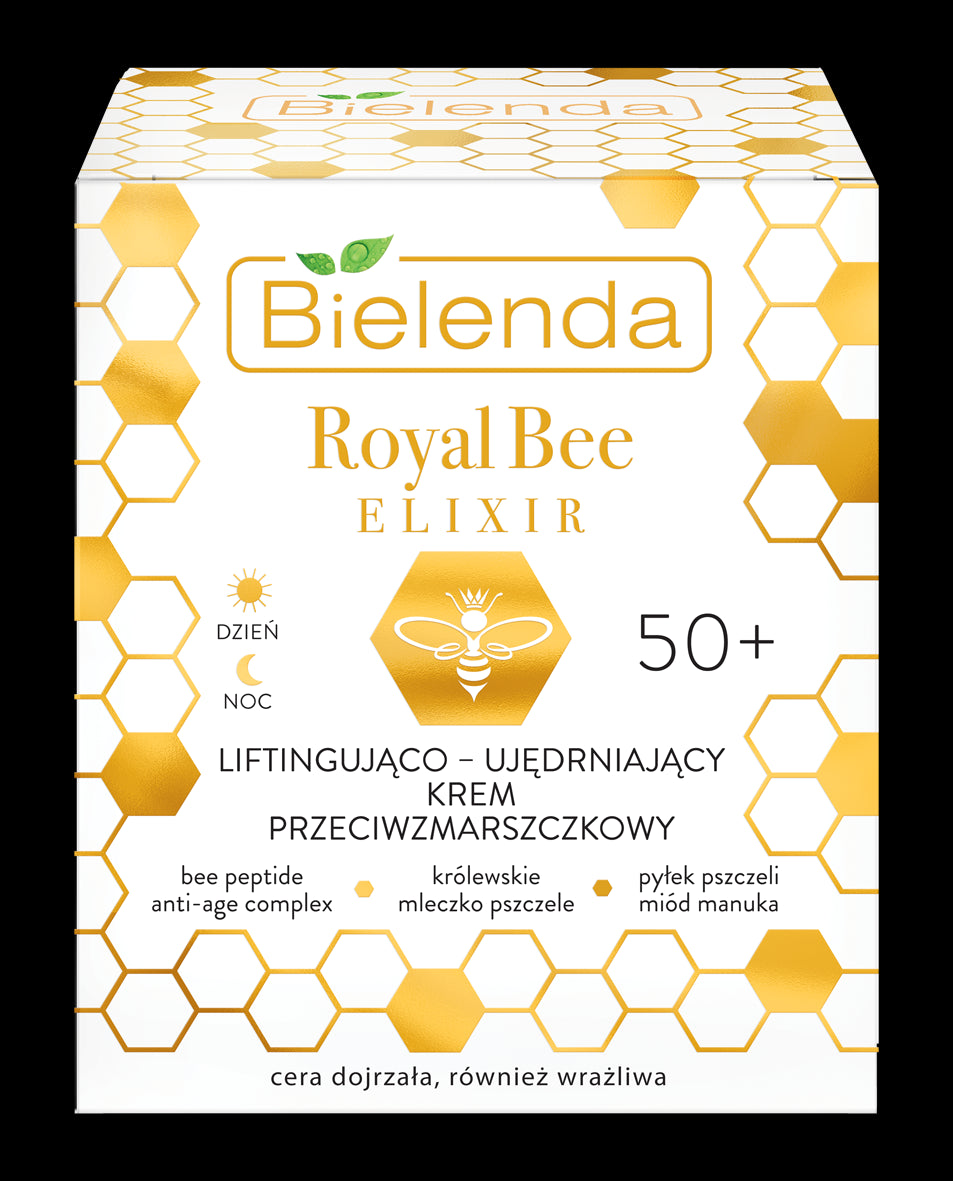 Bielenda Royal Bee Elixir - lifting and firming anti-wrinkle cream 50+ DAY/ NIGHT, volume 50 ml