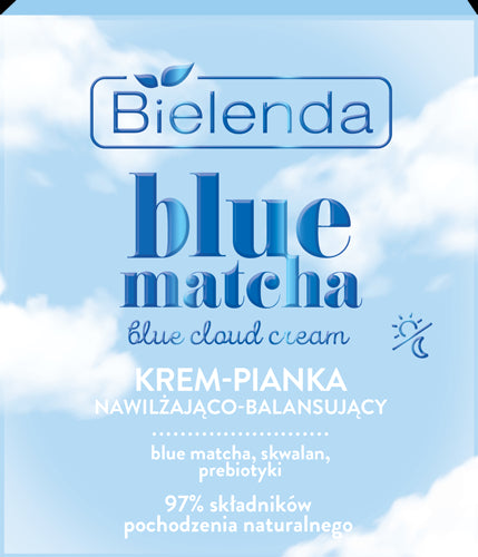Bielenda BLUE MATCHA blue cloud cream - moisturizing-moisturizing-balancing cream DAY/ NIGHT, capacity 50 ml