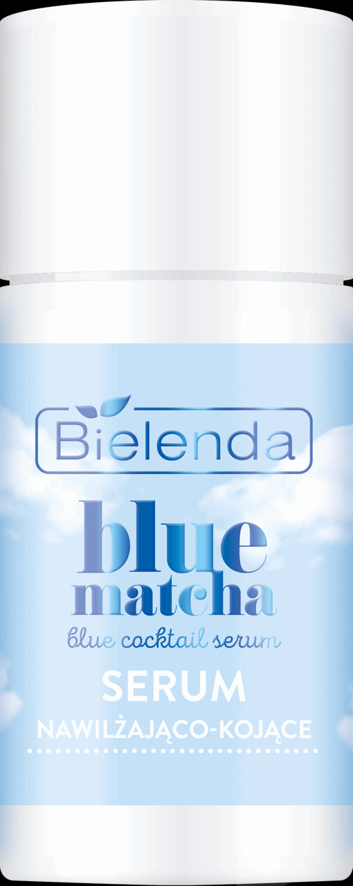 Bielenda BLUE MATCHA blue cocktail serum – serum nawilżająco-kojące,  masa netto: 30 g