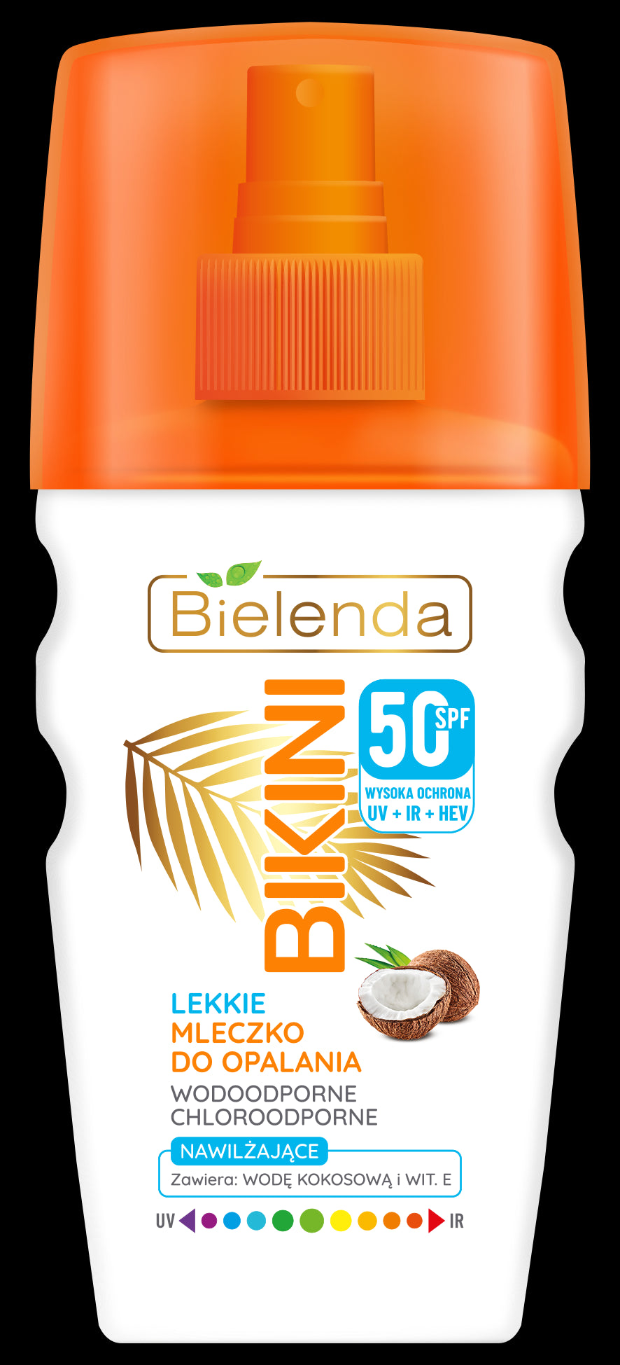 Bielenda BIKINI (N) - light Coconut spray sunscreen milk SPF 50, 150 ml capacity