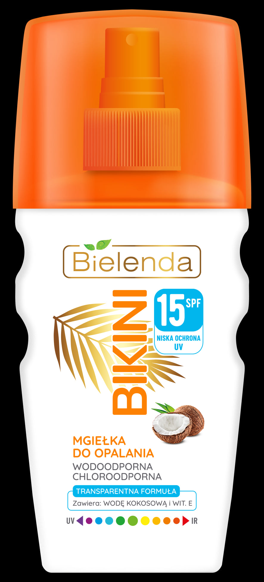 Bielenda BIKINI (N) - Coconut tanning mist for FACE+Hair SPF 15, capacity 150 ml