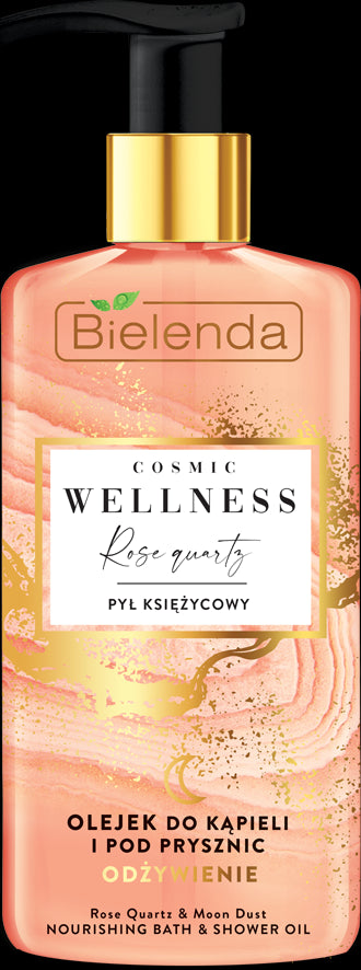 Bielenda COSMIC WELLNESS - bath and shower oil PRINCE DUST and ROSE QUARTZ, 250 ml capacity