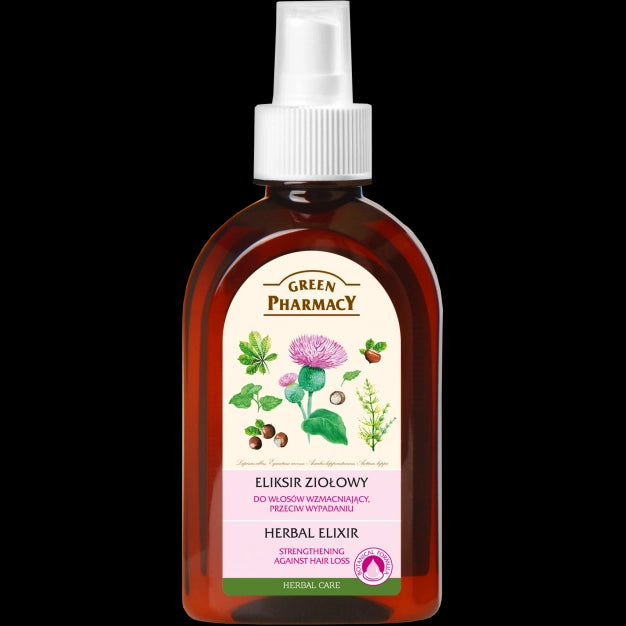 Green Pharmacy - strengthening herbal elixir for hair, against hair loss, 250 ml capacity