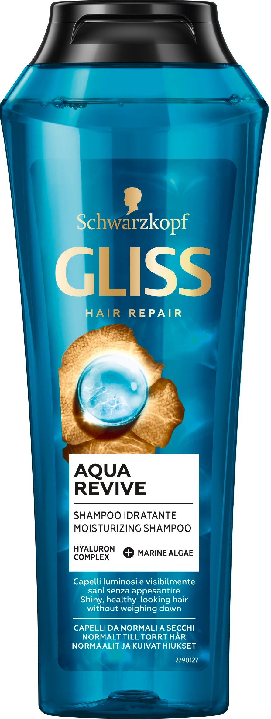 Gliss Aqua Revive - shampoo for dry and normal hair, volume 400 ml