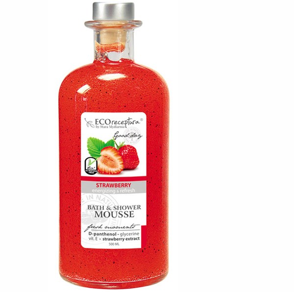 Eco recipe Strawberry - Bath Mousse 500 ml.