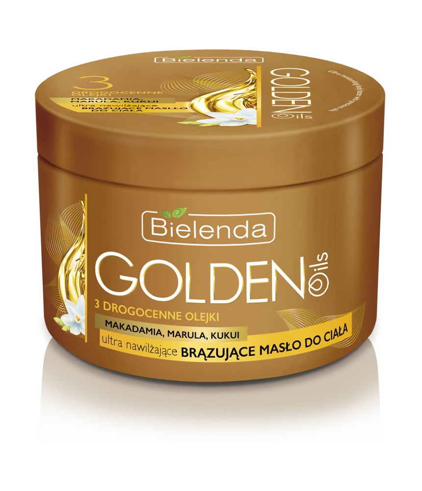 GOLDEN OILS - ultra moisturizing bronzing body butter with precious oils, volume 200 ml.