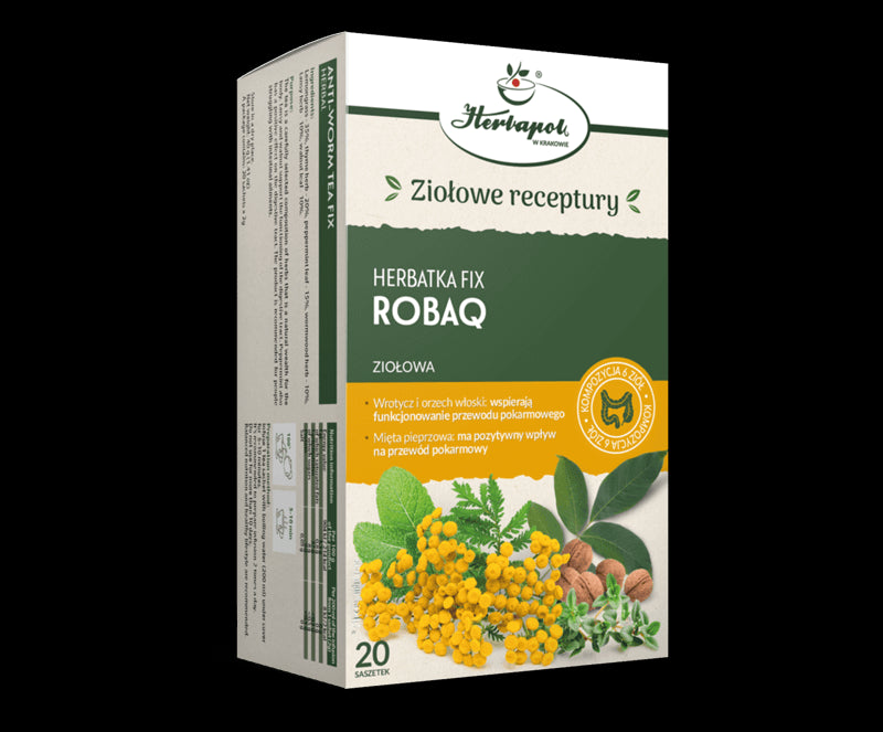 HERBATKA fix ROBAQ - herbal tea, functional, net weight: 40g (20 sachets x 2g)