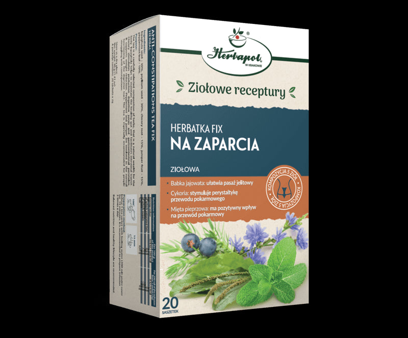Tea fix NA ZAPARACJE - herbal tea, functional, net weight: 40g (20 sachets x 2 g)