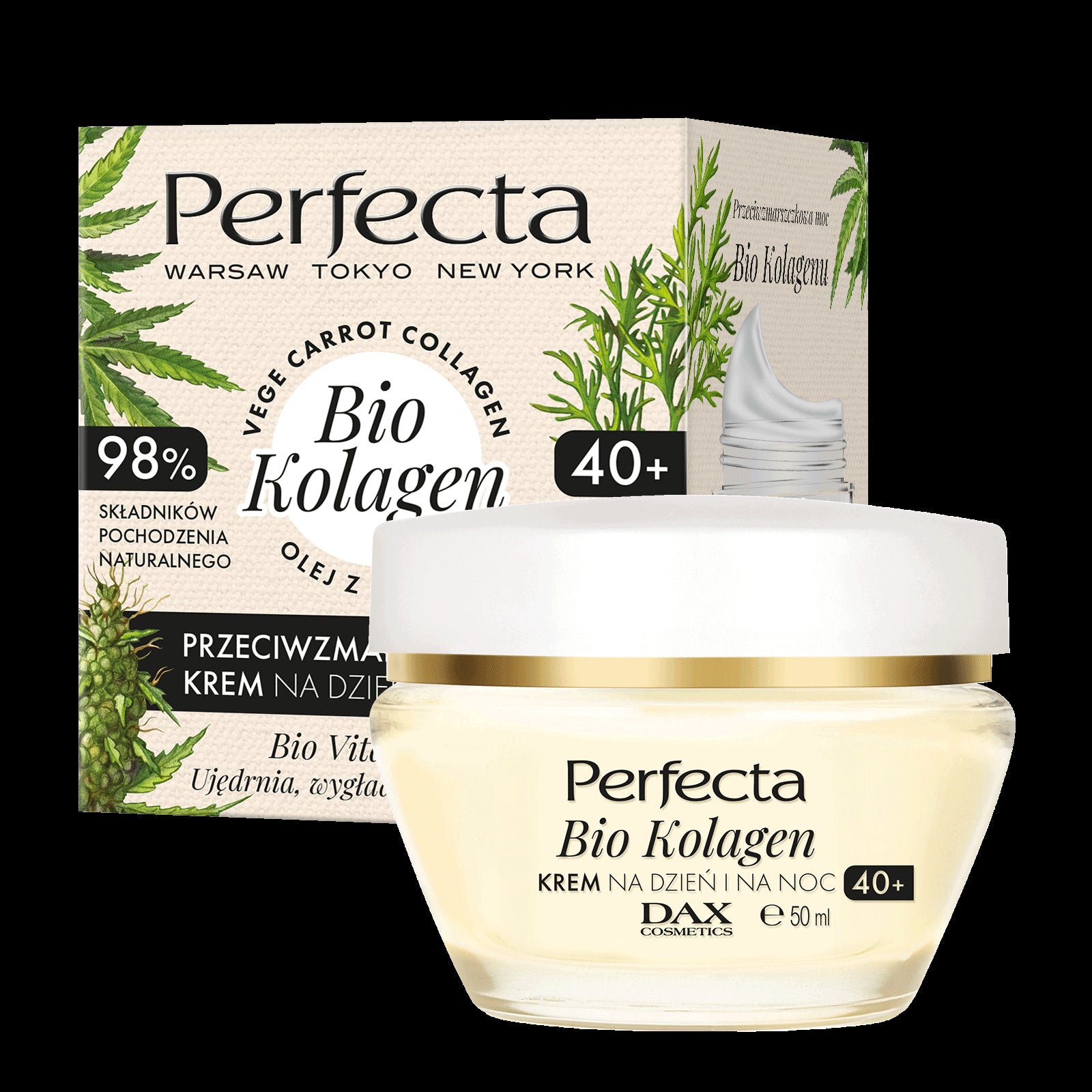 Perfecta Bio Collagen - anti-wrinkle day and night cream 40+, volume 50 ml