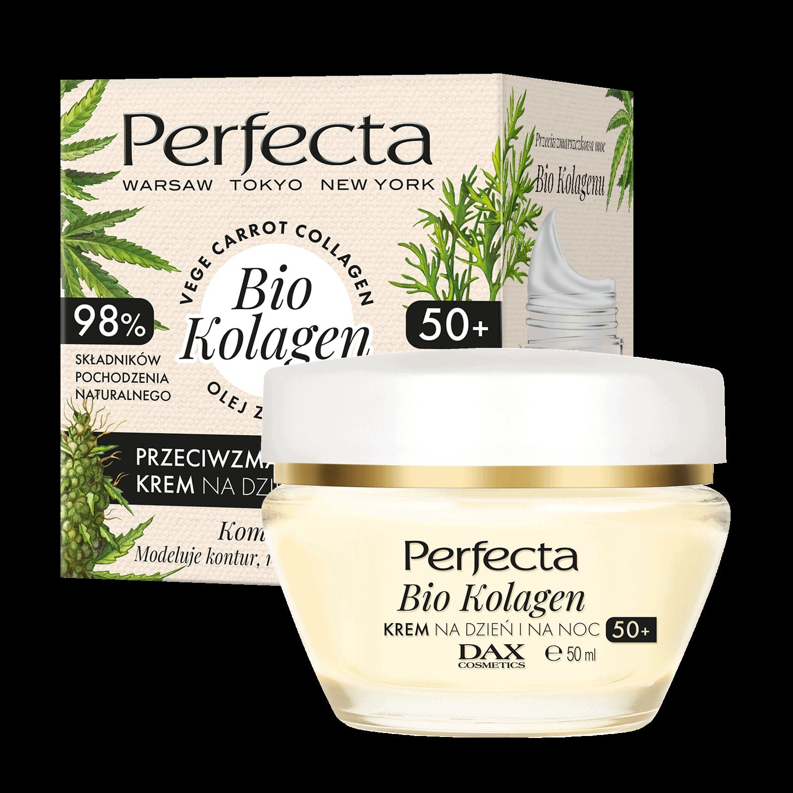Perfecta Bio Collagen - anti-wrinkle day and night cream 50+, volume 50 ml