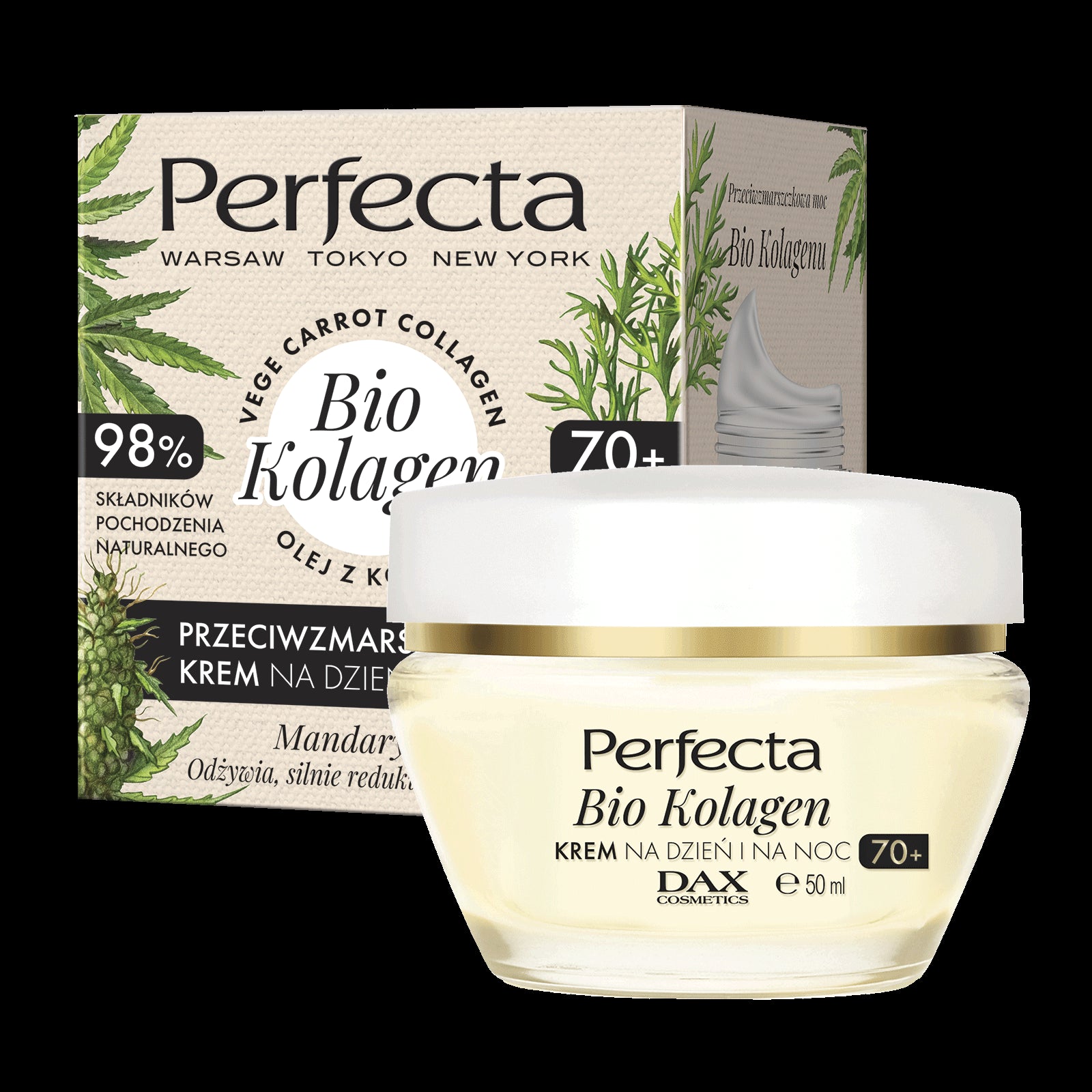 Perfecta Bio Collagen - anti-wrinkle day and night cream 70+, volume 50 ml