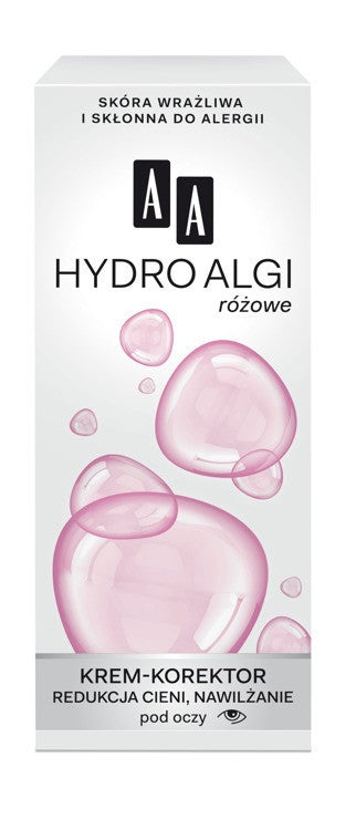 HYDRO ALGIES pink eye concealer day cream, capacity 15 ml.