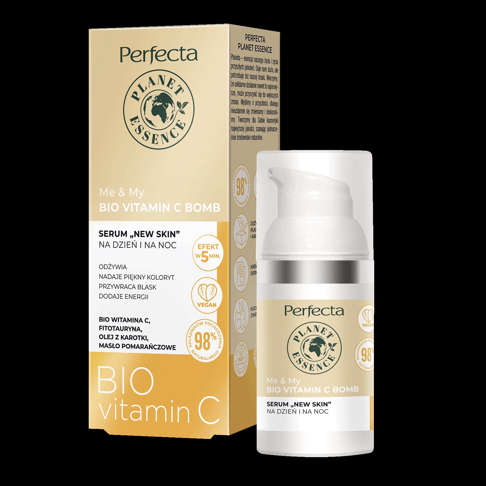 Perfecta Me & My - BIO Vitamin C Bomb Serum , "New Skin" for day and night, capacity 30 ml