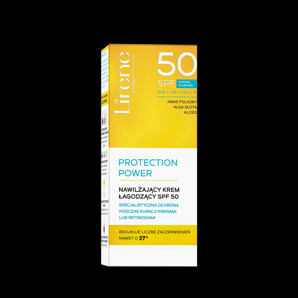 Lirene ACID POWER - nawilżający krem łagodzący SPF 50, poj. 50 ml
