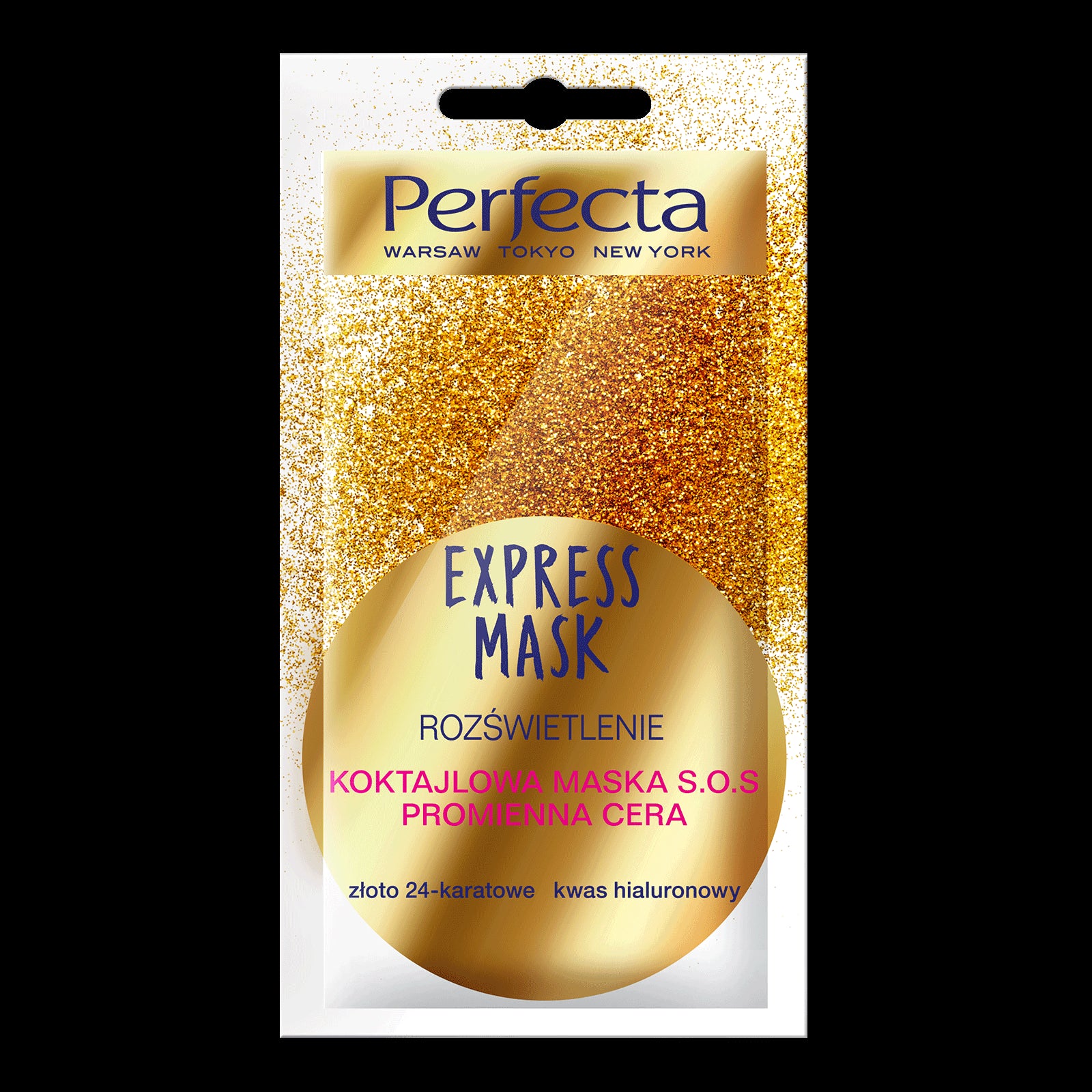 Perfecta Beauty Express Mask - cocktail mask S.O.S. radiant complexion, 8 ml capacity