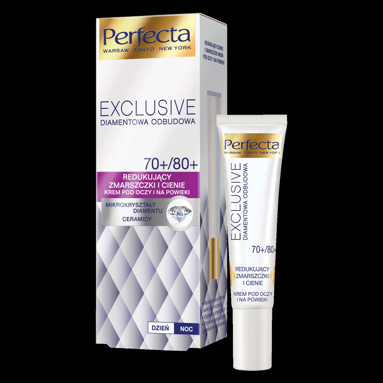 Perfecta Exclusive Diamond Reconstruction - reducing wrinkles and dark circles eye and eyelid cream, volume 15 ml