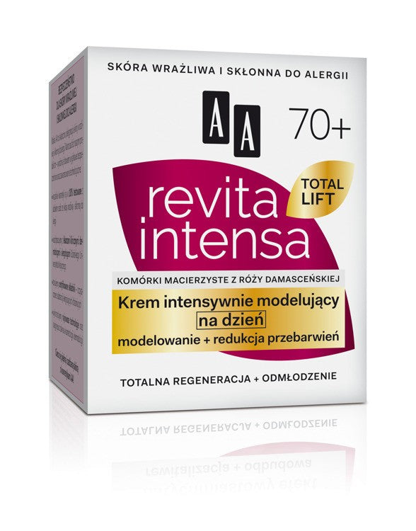 REVITA INTENSA 70+.Intensive modeling day cream, 50 ml capacity.