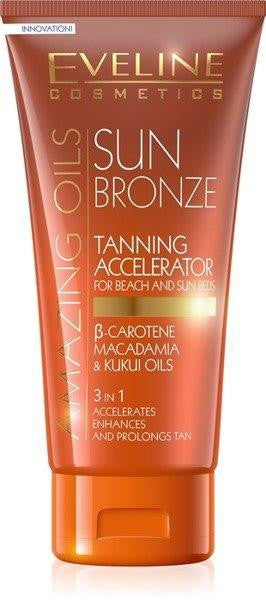 Eveline Amazing Oils Sun Bronze - przyśpieszacz opalania na plażę i do solarium, poj. 150 ml