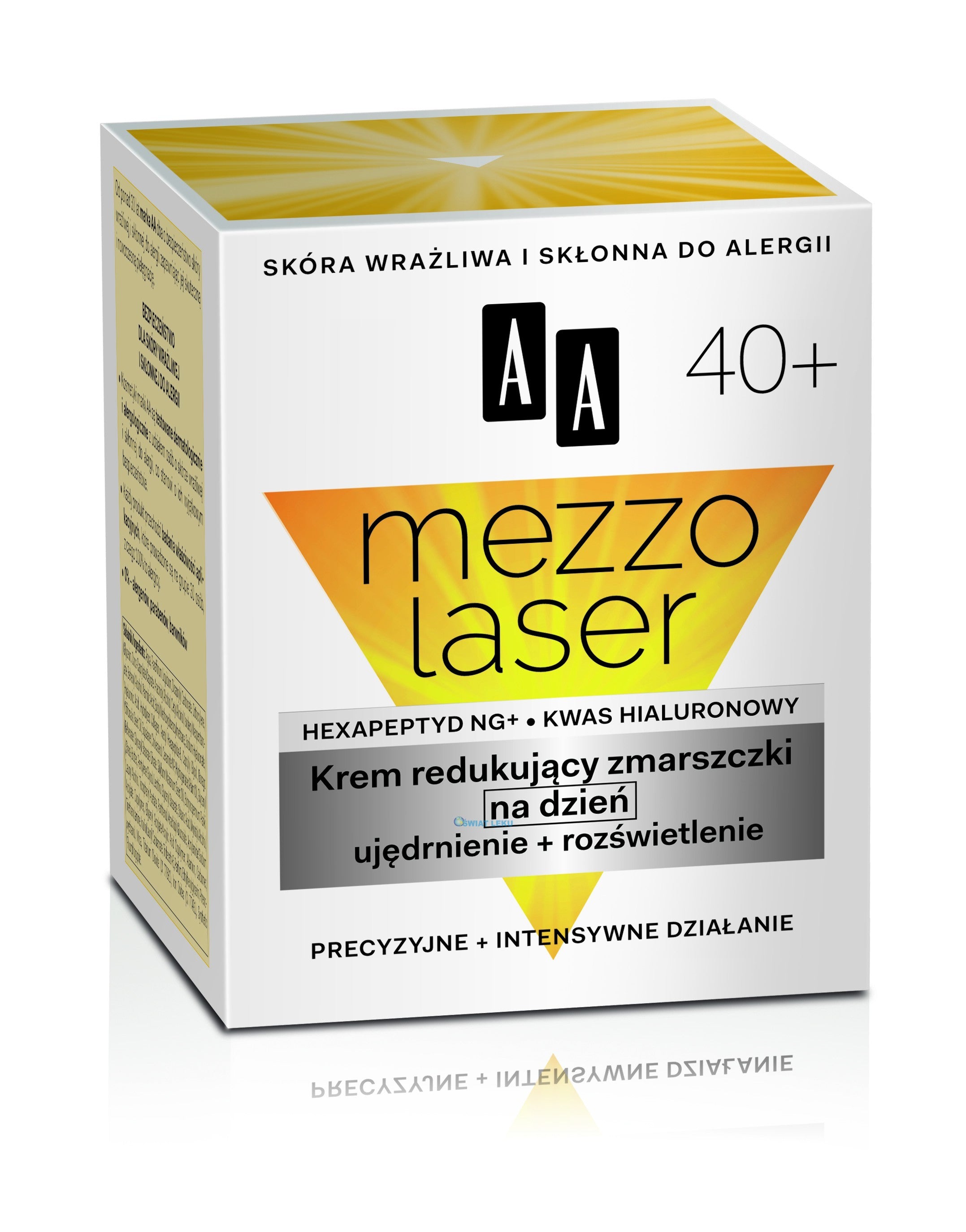 Mezzolaser 40+. Wrinkle reducing day cream, 50 ml capacity.