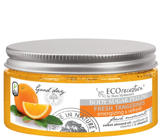Eco recipe Fresh Tangerines - Body scrub 300 ml.