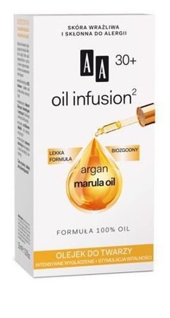 OIL INFUSION2 30+. Face oil, 15 ml capacity.
