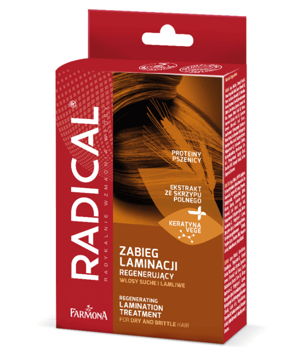 Radical - regenerating treatment for laminating dry and brittle hair (mask 15ml, booster 15ml, serum 5ml)