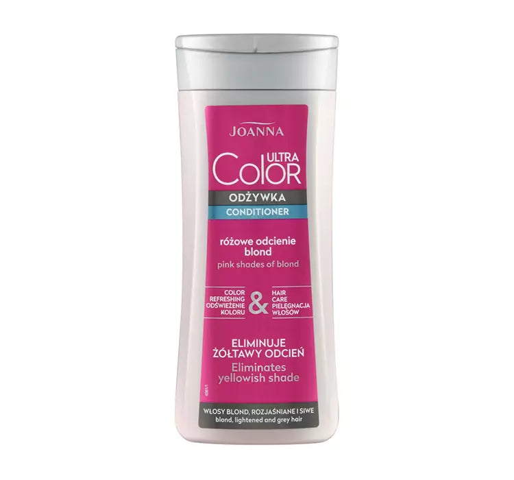 Joanna Ultra Color - hair color conditioner pink blonde shades, net weight: 200 g