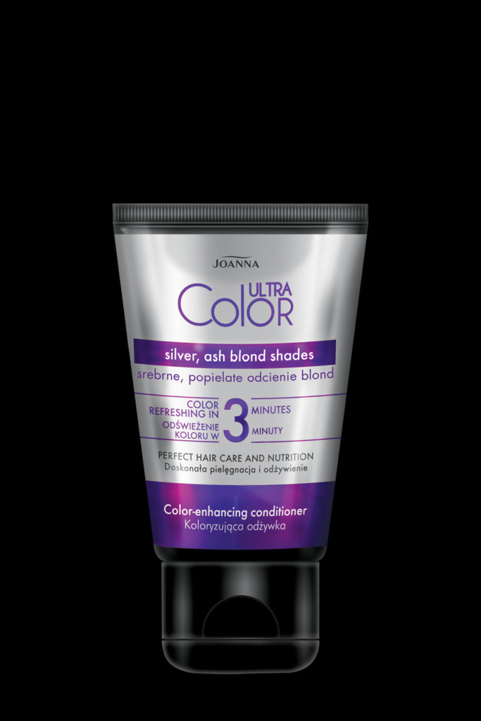 Joanna Ultra Color - coloring hair conditioner - silver ash blonde shades, net weight: 100 g